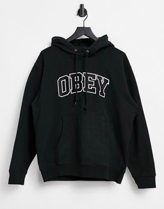 Спортивный худи черного цвета Obey-Черный цвет