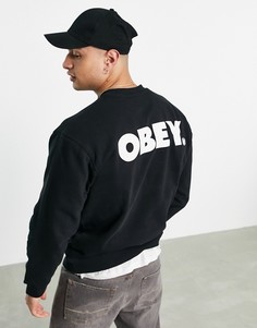 Черный свитшот Obey Bold-Черный цвет