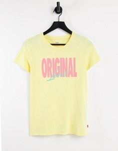 Желтая футболка с логотипом спереди Levis-Желтый Levis®