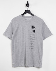 Серая футболка Nike Dri-FIT-Серый
