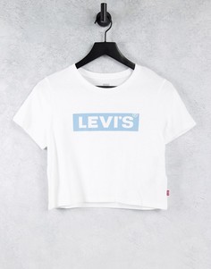 Белая укороченная футболка с логотипом Levis-Белый Levis®