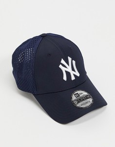 Темно-синяя бейсболка с логотипом и сетчатой вставкой сзади New Era 9FORTY New York Yankees-Темно-синий