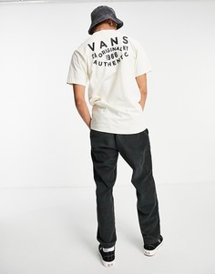 Белая футболка с короткими рукавами и накладкой Vans OG-Белый