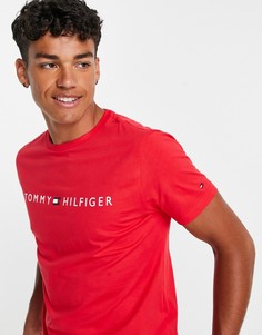 Красная футболка для дома с логотипом Tommy Hilfiger-Красный