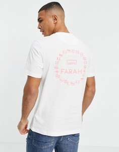 Белая футболка Farah X SoccerBible Europe Joy-Белый