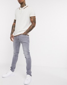 Светло-серые узкие джинсы Diesel D-Luster 0095K-Серый
