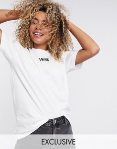 Белая oversize-футболка с логотипом на груди Vans эксклюзивно для ASOS-Белый
