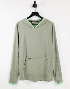 Легкий серый худи Puma Training First Mile