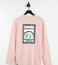 Розовый лонгслив с розовым принтом The North Face Faces – эксклюзивно для ASOS-Розовый цвет