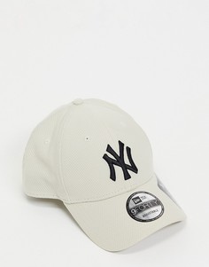 Светло-бежевая сетчатая бейсболка с логотипом команды "New York Yankees" New Era Diamond Era9FORTY-Светло-бежевый цвет