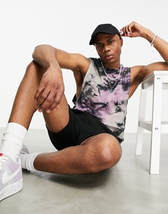 Свободная майка с принтом тай-дай ASOS DESIGN-Многоцветный
