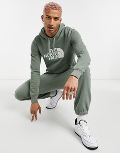 Худи зеленого цвета The North Face Light Drew Peak-Серый