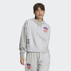 Укороченная худи Logo Play adidas Originals