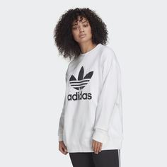 Свитшот Trefoil Crew (Plus Size) adidas Originals