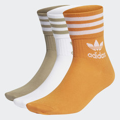 Три пары носков Crew Mid-Cut adidas Originals