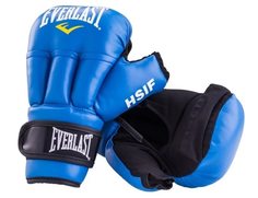 Перчатки для рук. боя Everlast HSIF Leather 6oz син.