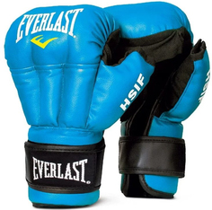 Перчатки для рук. боя Everlast HSIF Leather 12oz L син.