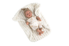 Пупс Arias серия: Elegance, Hanne, 28 см, плачет, мягкое тело, одеяло и соска, Т19776