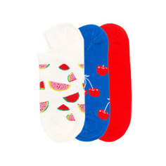 Набор носков унисекс Happy Socks Happy_Socks_Low_3_Pack разноцветный 36-40