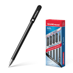 Ручка гелевая ErichKrause® G-Soft черный в коробке по 12 шт