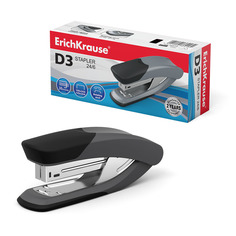 Степлер №24/6 ErichKrause® D3 до 30 л серый в коробке по 1 шт