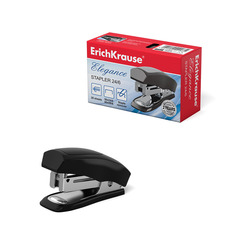 Мини-степлер №24/6 ErichKrause® Elegance до 20 л черный в коробке по 1 шт