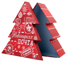 Коробка подарочная "Белое на красном", 18х16х6,5 см Феникс Present