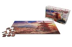 Пазлы Нескучные игры фигурный, деревянный, Travel collection Фудзияма, Япония, 129 деталей