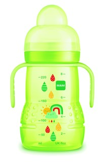 Trainer+ Тренировочный поильник 220 мл, зеленый, 4+ мес. MAM