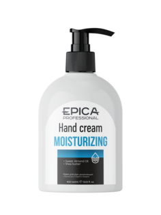 Крем для рук Epica Moisturizing увлажняющий с маслом ши и маслом сладкого миндаля, 400 мл