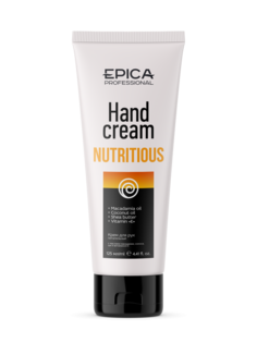 Крем для рук EPICA Nutritious с маслами макадамии, ши, кокоса и витамином Е, 125 мл