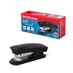 Степлер №24/6 ErichKrause® Eco до 30 л черный в коробке по 1 шт
