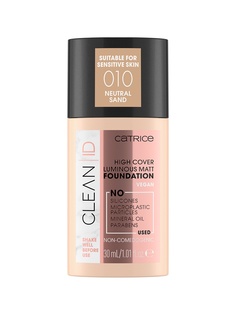 Тональная основа CATRICE, Clean ID High Cover Luminous Matt Foundation - 010 Neutral Sand