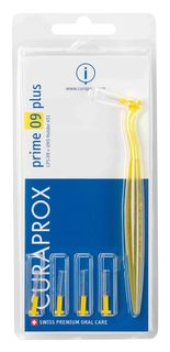 Curaprox CPS 09 Prime Plus набор ершиков 0.9 - 4.0 мм UHS 451 желтый держатель