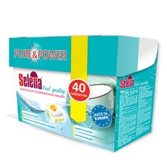 Таблетки для посудомоечных машин Selena Real quality 40 ед. в упаковке