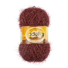 Пряжа Adelia Brilliant, 100% полиэстер, 10*50 г, 90+/-5 м, №32, бордовый