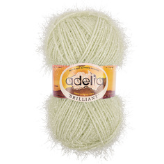 Пряжа Adelia Brilliant, 100% полиэстер, 10*50 г, 90+/-5 м, №18, молочный