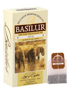 Чай Basilur "Лист Цейлона" Ува черный мелколистовой 25 пакетиков