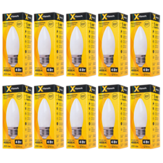 Лампочка светодиодная XF-E27-FLM-C35-4W-4000K-230V, Арт.: 48526 10 штук