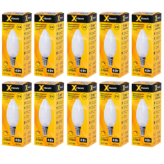 Лампочка светодиодная XF-E14-FLMD-C35-4W-2700K-230V, Арт.: 48700 10 штук
