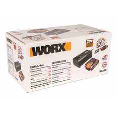 Зарядное устройство Worx WA3601 1 2А + аккумулятор 2 Ач
