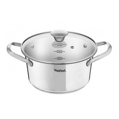 Кастрюля TEFAL Simpleo B9074474, 2.7л, с крышкой, серебристый 2100108698