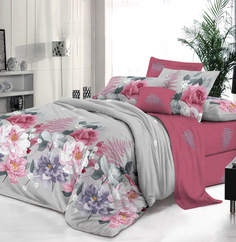 Постельное белье Текстилёфф «Букет 1» 2 СП Поплин