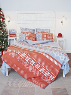 Комплект постельного белья Фланель "Коляда" Дуэт 50х70 TM Textile