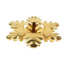 Подсвечник Papstar Снежинка золотистая 1шт. PS-86520