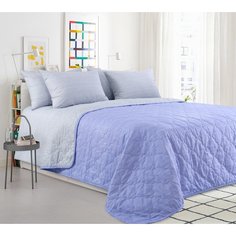 Покрывало стеганное 220х210 см перкаль Нежная фиалка Текс-Дизайн