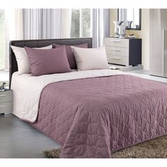 Покрывало стеганное 160х210 см перкаль Шоколадный крем Текс-Дизайн