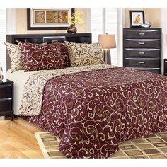 Покрывало стеганное 220х210 см перкаль Вензель Текс-Дизайн