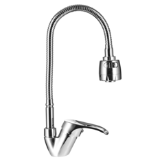 Смеситель для кухни WISENT 53215 с гибким изливом и режимом душ
