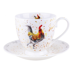 Чайная пара Korall Rooster 440 мл Коралл
